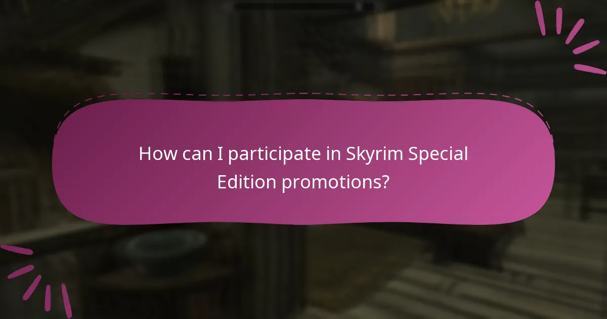 How do community contests for Skyrim Special Edition work?