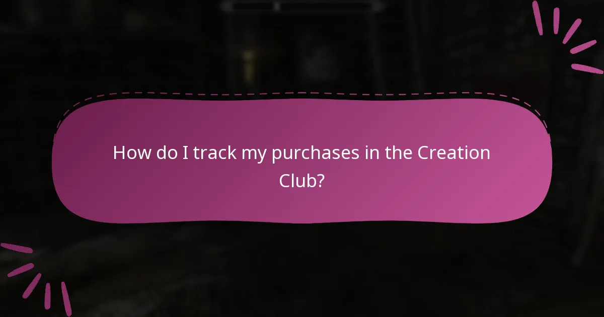 How can I manage my credits in the Creation Club?